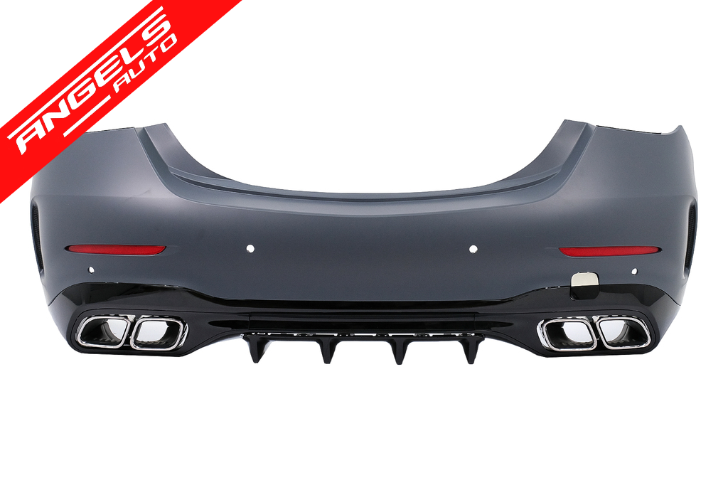 Pachet Exterior compatibil cu Mercedes C-Class W205 Sedan (2018-2022) Conversie la W206 C63 - imagine 17