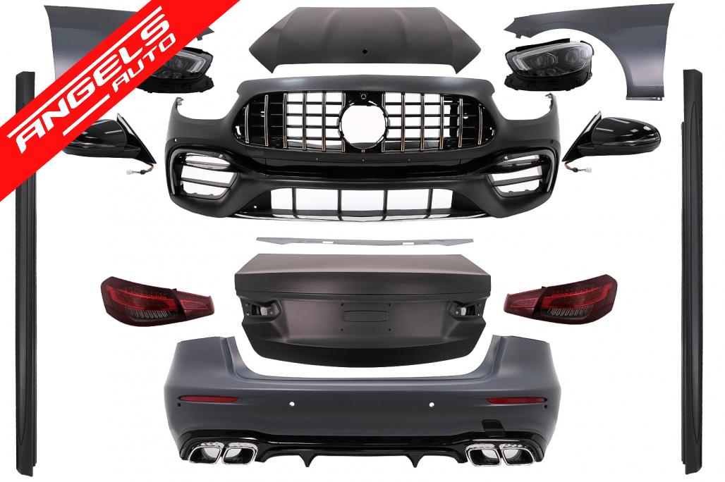 Kit Exterior compatibil cu Mercedes E-Class W212 (2009-2012) Conversie la W213 E63 Design