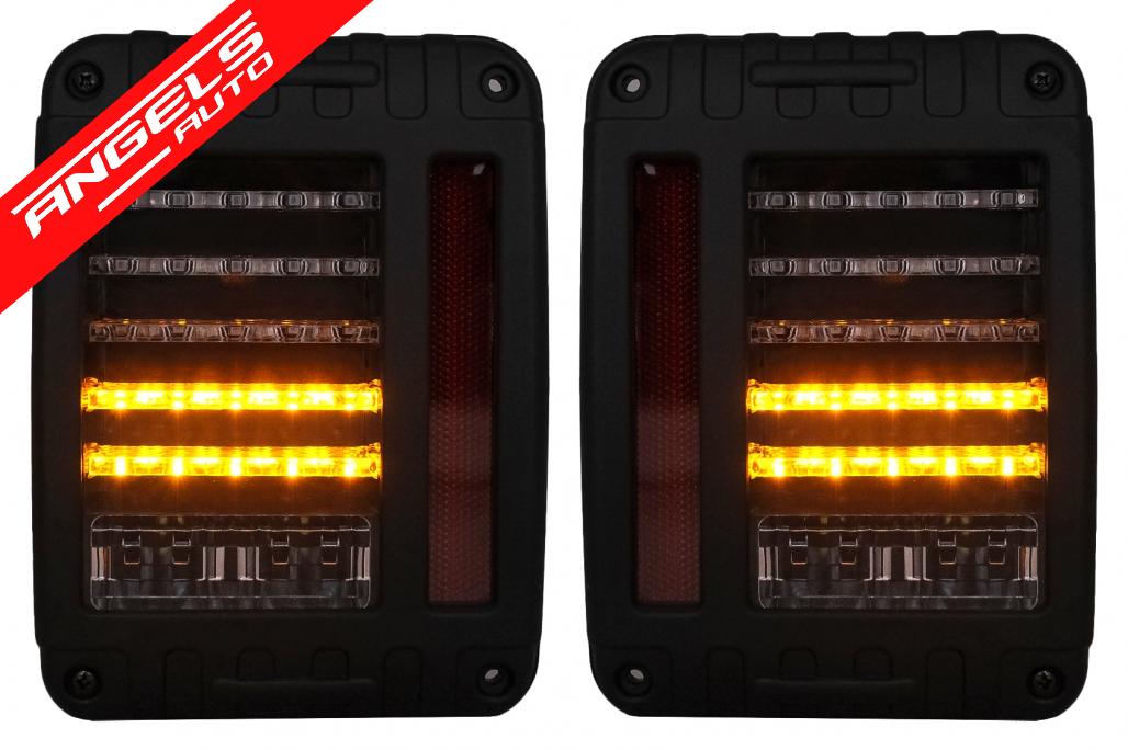 Stopuri Full LED compatibile cu Jeep Wrangler / Rubicon JK (2007-2017) - imagine 4