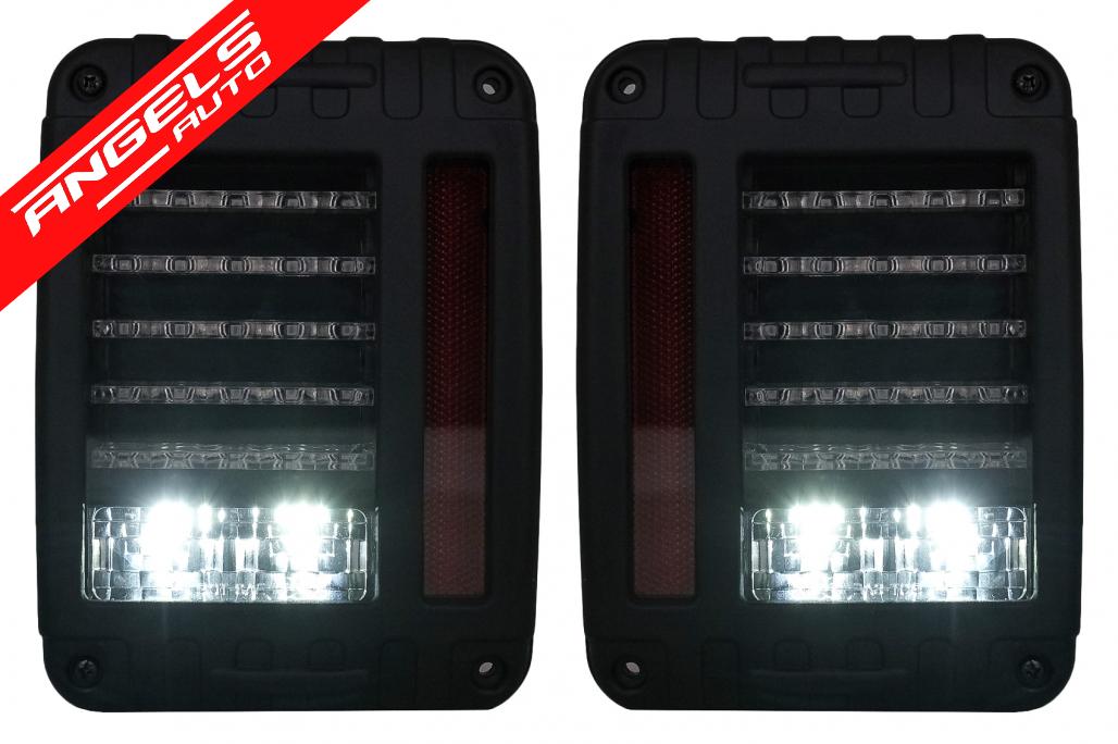 Stopuri Full LED compatibile cu Jeep Wrangler / Rubicon JK (2007-2017) - imagine 5