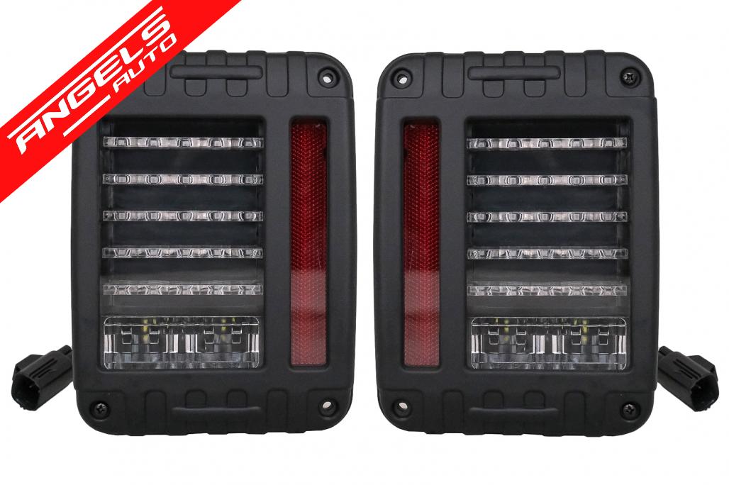 Stopuri Full LED compatibile cu Jeep Wrangler / Rubicon JK (2007-2017) - imagine 6