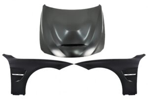 Capota cu Aripi Laterale Negru Crom compatibila cu BMW  Seria 3 F30 F31 (2011-2019) M3 GTS Look