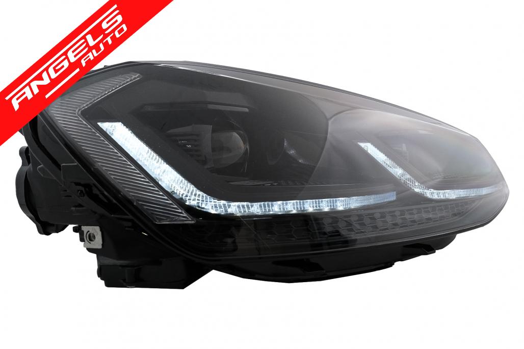 Faruri LED compatibile cu VW compatibile cu Golf 7 VII (2012-2017) Facelift G7.5 Design cu Semnal Dinamic - imagine 5