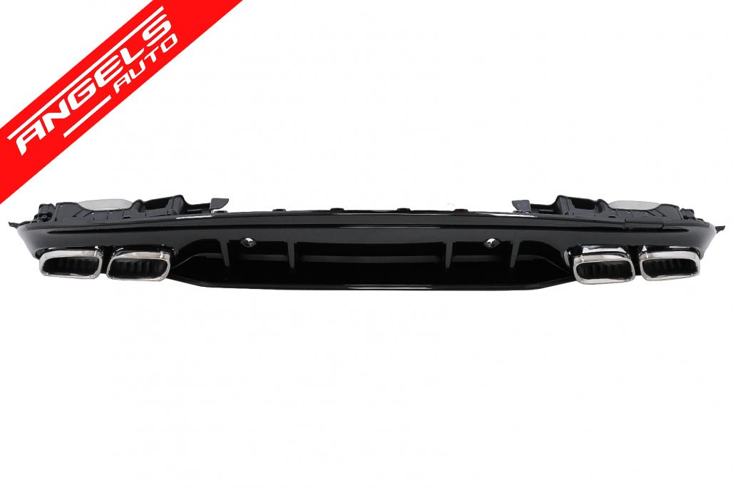 Difuzor compatibil cu Mercedes C-Class W205 S205 (14-20) C63S Look cu Tobe Bara AMG Sport Line - imagine 3