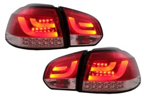 Stopuri LED compatibile cu VW compatibile cu Golf 6 VI Hatchback (2008-2013) Rosu Clar