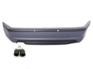 Bara Spate cu Toba Evacuare Fibra Carbon compatibila cu BMW Seria 3 E46 4D(1998-2004) M-Technik