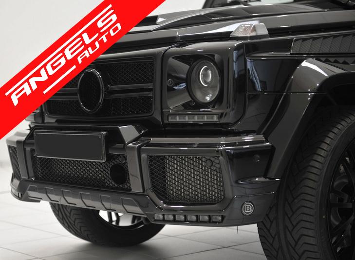 Carcasa Faruri LED DRL Negru compatibila cu Mercedes W463 (89-12) G65 Look + Faruri Bi-Xenon - imagine 8