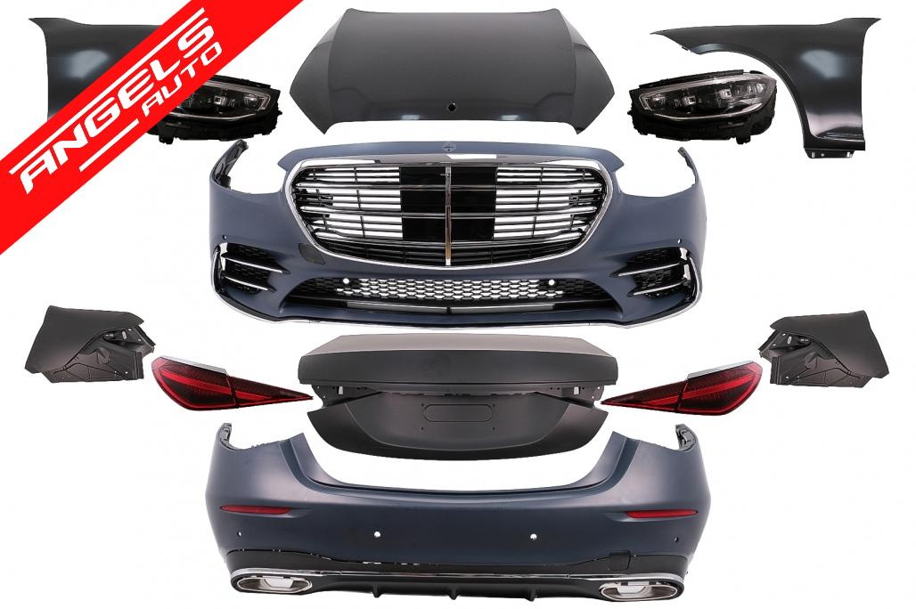 Kit Exterior Complet compatibil cu Mercedes S-Class W221 (2005-2013) Conversie la W223 S450 Look