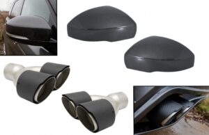 Tobe Evacuare + Capace Oglinzi compatibile cu Land Rover L405 L494 (13-17) L462 (2017+) Carbon