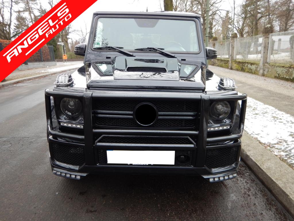 Carcasa Faruri cu Lumini Zi LED compatibila cu Mercedes W463 (89-12) G65 Look + Faruri Bi-Xenon - imagine 8