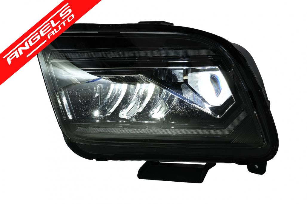 Faruri Full LED compatibile cu Ford Mustang V Pre-Facelift (2005-2009) Negru cu Semnal Dinamic - imagine 5