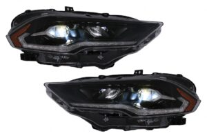 Faruri LED compatibile cu Ford Mustang VI Facelift (2018-2023) Negru Semnal Dinamic
