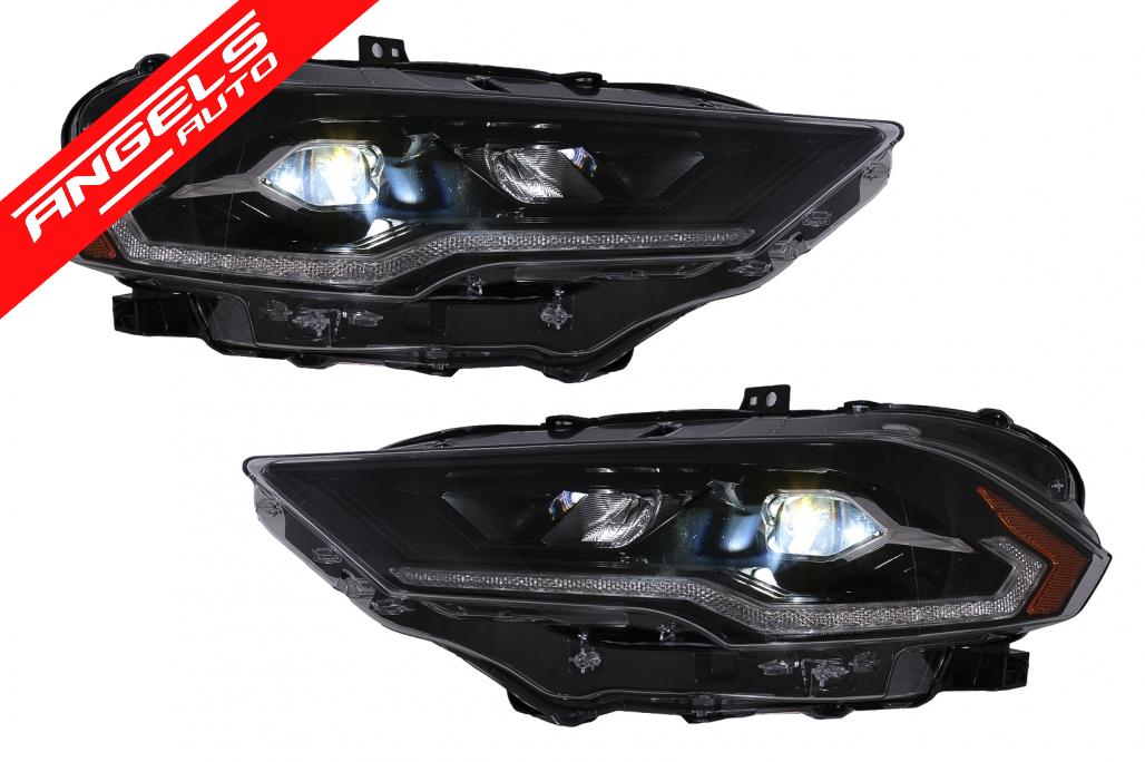 Faruri LED compatibile cu Ford Mustang VI Facelift (2018-2023) Negru Semnal Dinamic