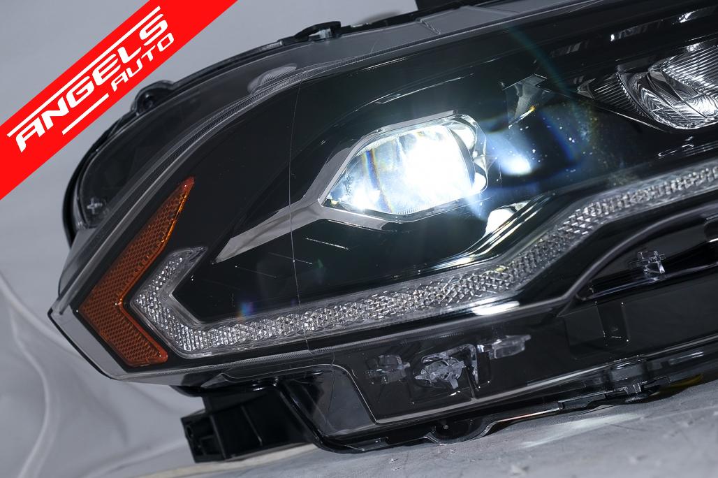 Faruri LED compatibile cu Ford Mustang VI Facelift (2018-2023) Negru Semnal Dinamic - imagine 3