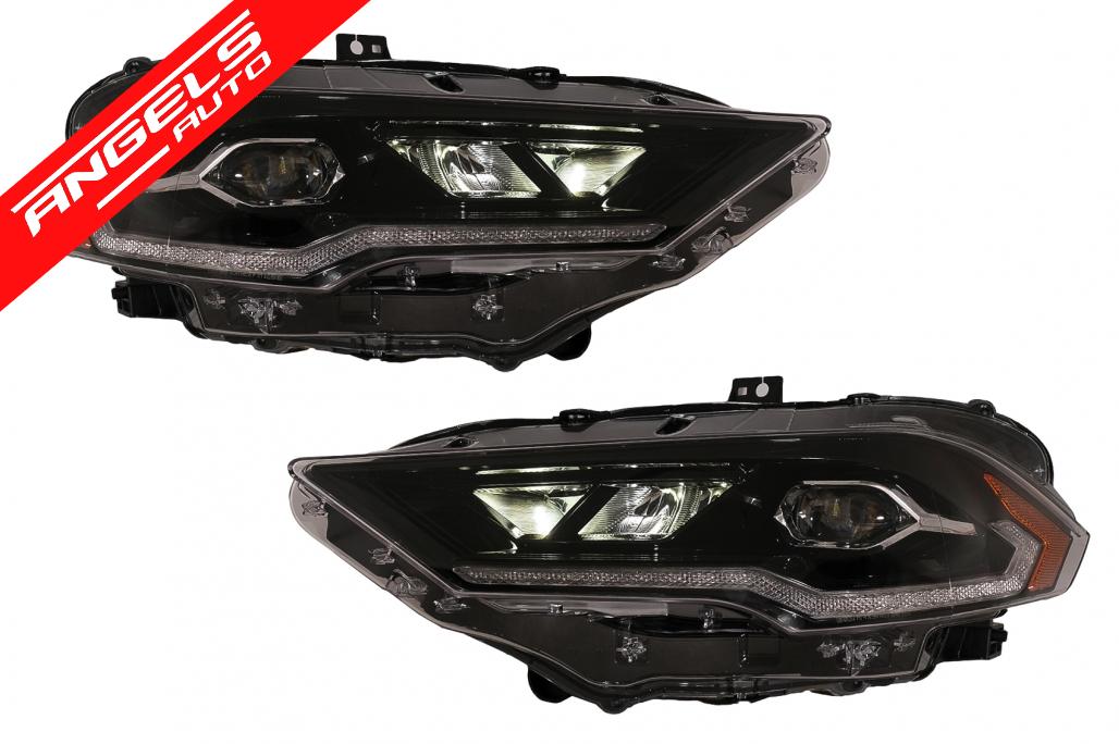 Faruri LED compatibile cu Ford Mustang VI Facelift (2018-2023) Negru Semnal Dinamic - imagine 4