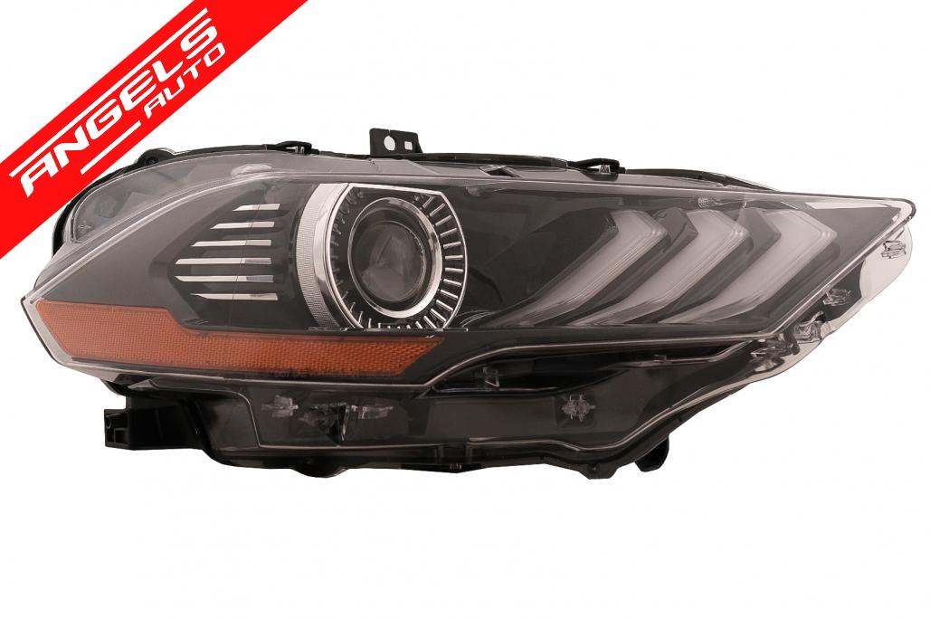 Faruri LED compatibile cu Ford Mustang Facelift (2018-2023) Negru Semnal Dinamic RGB DRL - imagine 6