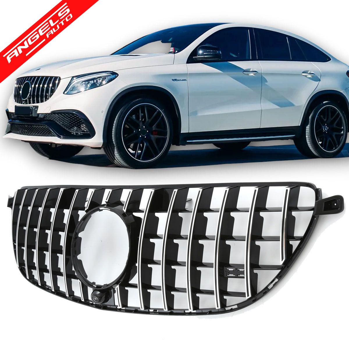 Grila compatibila cu Mercedes W166 C292 GLE AMG 63 (2015-2018) Crom - imagine 2