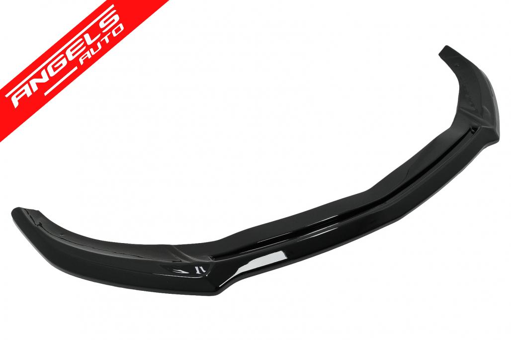 Lip Bara Fata compatibil cu Mercedes A-Class W176 AMG Facelift (2015-2018) Negru Lucios - imagine 4