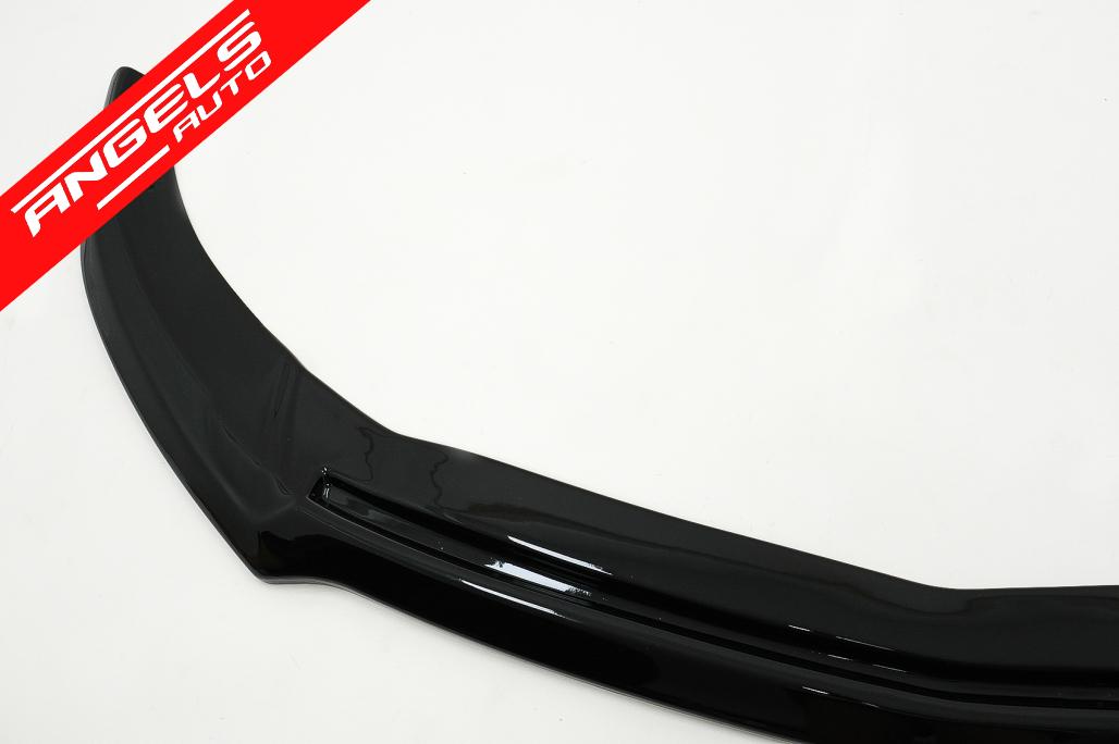 Lip Bara Fata compatibil cu Mercedes A-Class W176 AMG Facelift (2015-2018) Negru Lucios - imagine 5