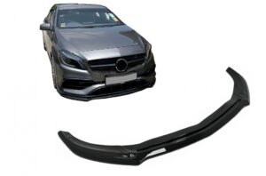 Lip Bara Fata compatibil cu Mercedes A-Class W176 AMG Facelift (2015-2018) Negru Lucios