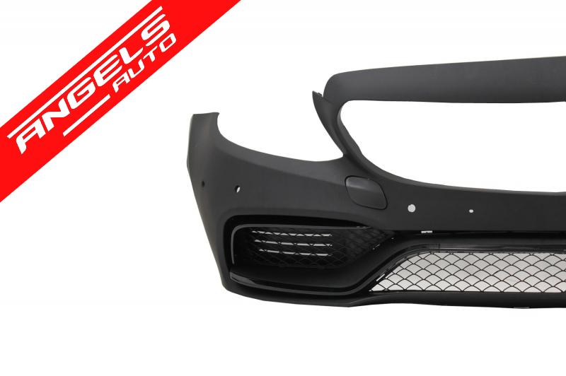 Bara Fata cu Grila Centrala GT-R compatibila cu Mercedes C-Class W205 S205 C205 A205 (14-18)C63 - imagine 3