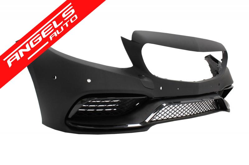 Bara Fata cu Grila Centrala GT-R compatibila cu Mercedes C-Class W205 S205 C205 A205 (14-18)C63 - imagine 4