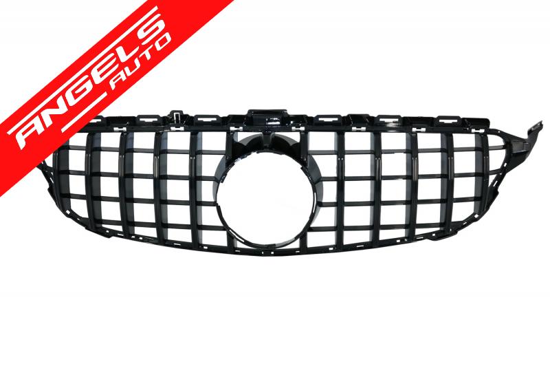 Bara Fata cu Grila Centrala GT-R compatibila cu Mercedes C-Class W205 S205 C205 A205 (14-18)C63 - imagine 6