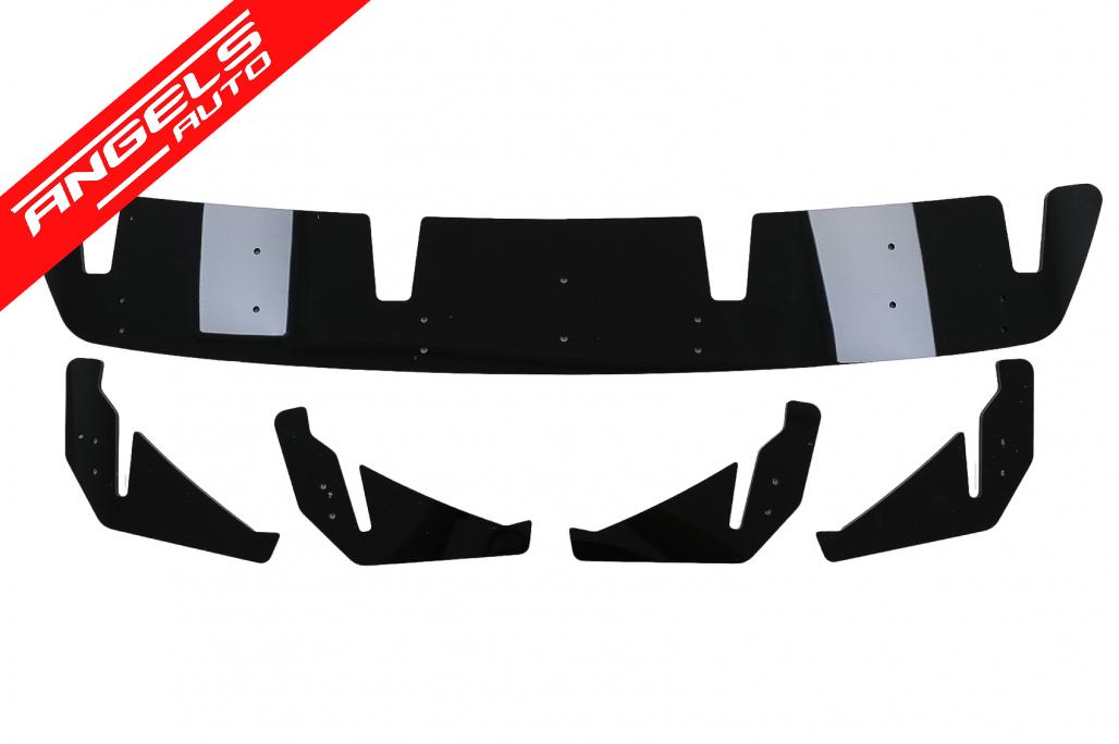 Prelungire Difuzor Bara Spate compatibila cu Mercedes W176 A45 Hatchback (15-18) Negru Lucios - imagine 4