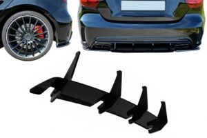 Prelungire Difuzor Bara Spate compatibila cu Mercedes W176 A45 Hatchback (15-18) Negru Lucios