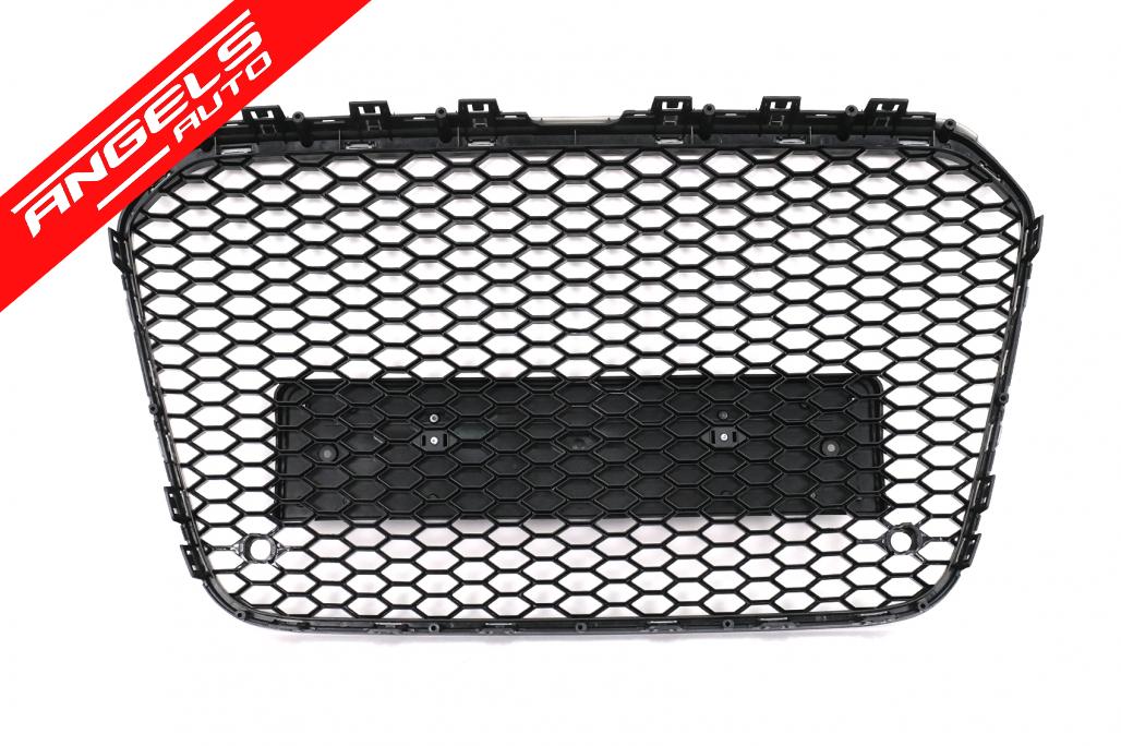 Grila Centrala compatibila cu Audi A6 C7 4G (2011-2014) Negru Lucios - imagine 6