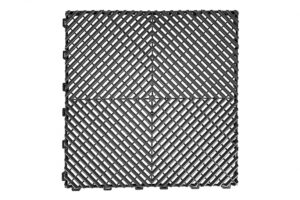 Pardoseala Modulara Ventilata pentru Garaj Depozit Culoare Gri Inchis