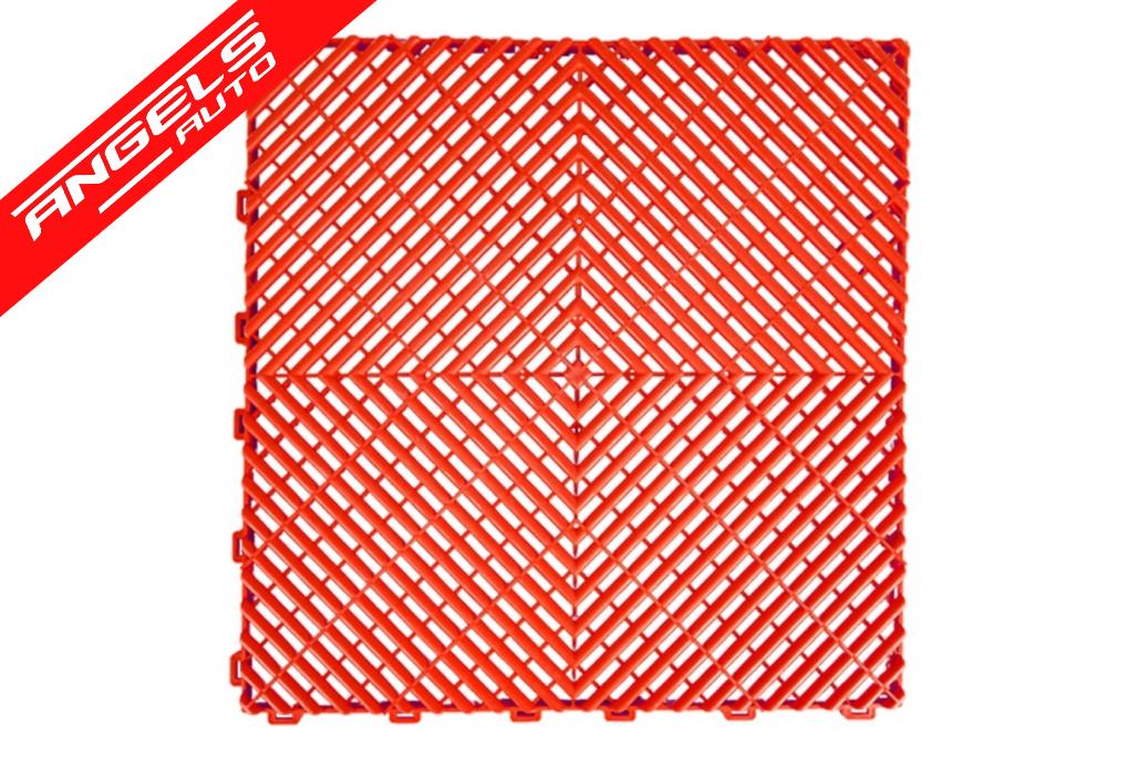 Pardoseala Modulara Ventilata pentru Garaj Depozit Culoare Rosu