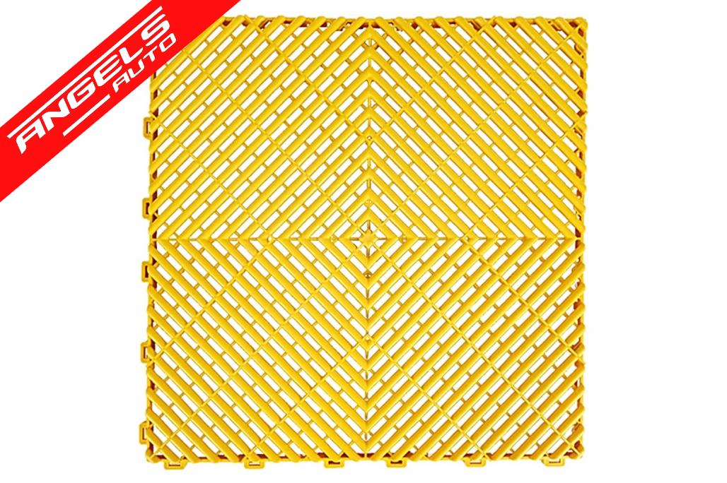 Pardoseala Modulara Ventilata pentru Garaj Depozit Culoare Galben