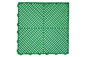 Pardoseala Modulara Ventilata pentru Garaj Depozit Culoare Verde