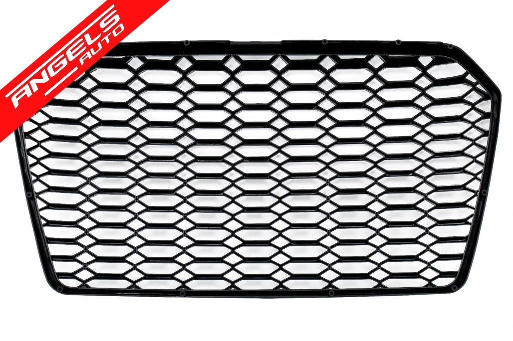 Grila Centrala compatibila cu Audi A6 C7 4G Facelift (2014-2018) Negru Lucios - imagine 4