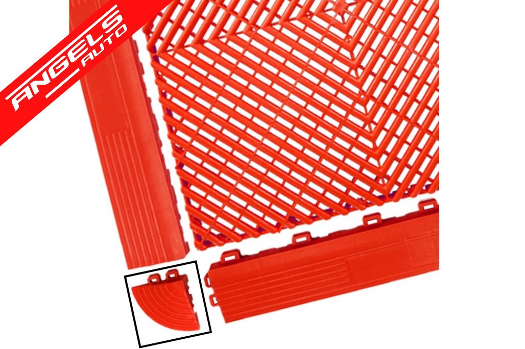 Colt Pardoseala Modulara Ventilata pentru Garaj Depozit Rosu