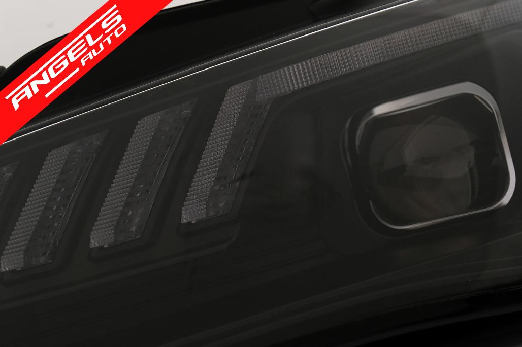 Faruri LED DRL compatibile cu Audi A4 B8.5 Facelift (2012-2015) Negru Semnal Dinamic - imagine 7