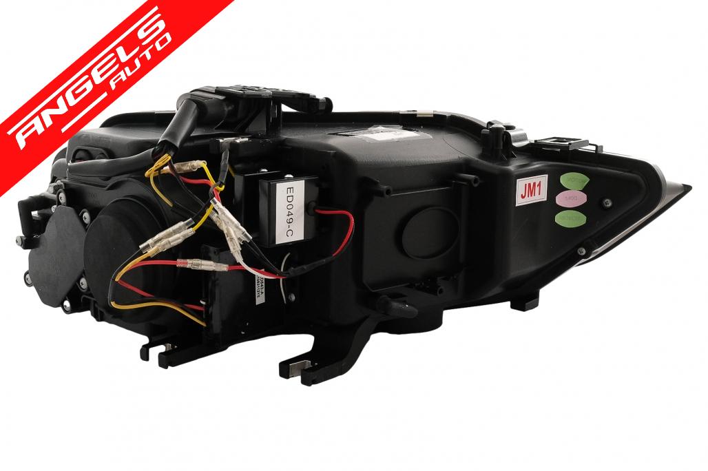 Faruri LED DRL compatibile cu Audi A4 B8.5 Facelift (2012-2015) Negru Semnal Dinamic - imagine 8