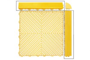 Margini Pardoseala Modulara Ventilata pentru Garaj Depozit Galben