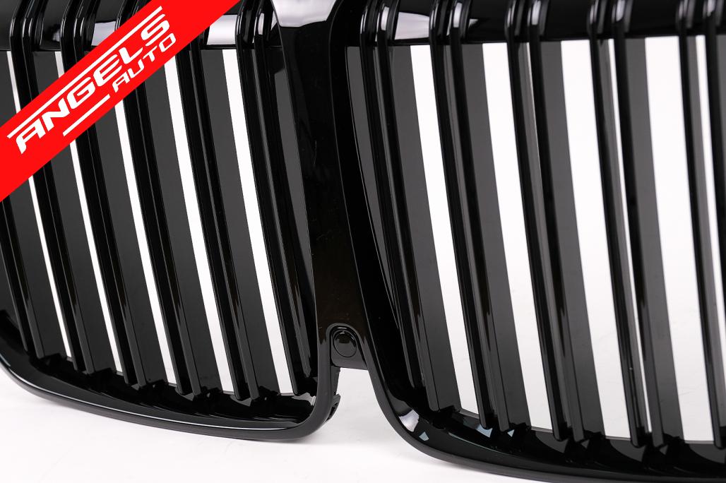 Grila Centrala compatibila cu BMW X7 G07 (2018-2022) M Design Negru Lucios - imagine 4
