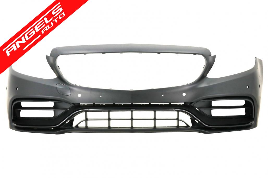Bara Fata cu Difuzor Evacuare Dubla si Tobe compatibila cu Mercedes C-Class A205 C205 (2014-2019) C63 Design - imagine 2