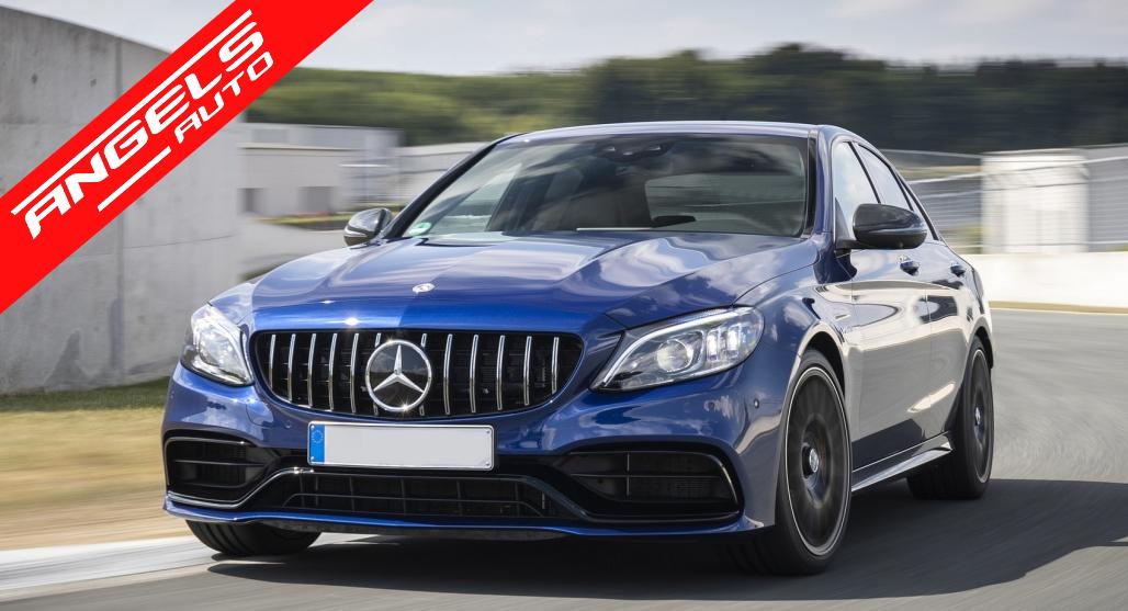 Bara Fata cu Difuzor Evacuare Dubla si Tobe compatibila cu Mercedes C-Class A205 C205 (2014-2019) C63 Design - imagine 8