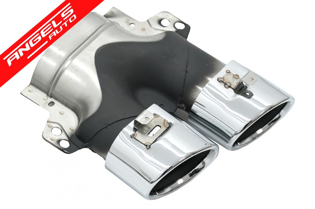 Bara Fata cu Difuzor Evacuare Dubla si Tobe compatibila cu Mercedes C-Class A205 C205 (2014-2019) C63 Design - imagine 6