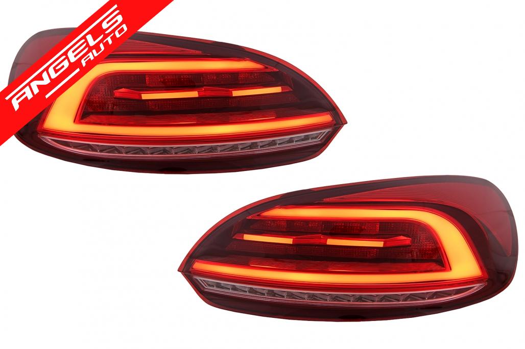 Stopuri LED compatibile cu VW Scirocco Hatchback 137 Mk3 (2008-2014) Rosu Semnal Dinamic