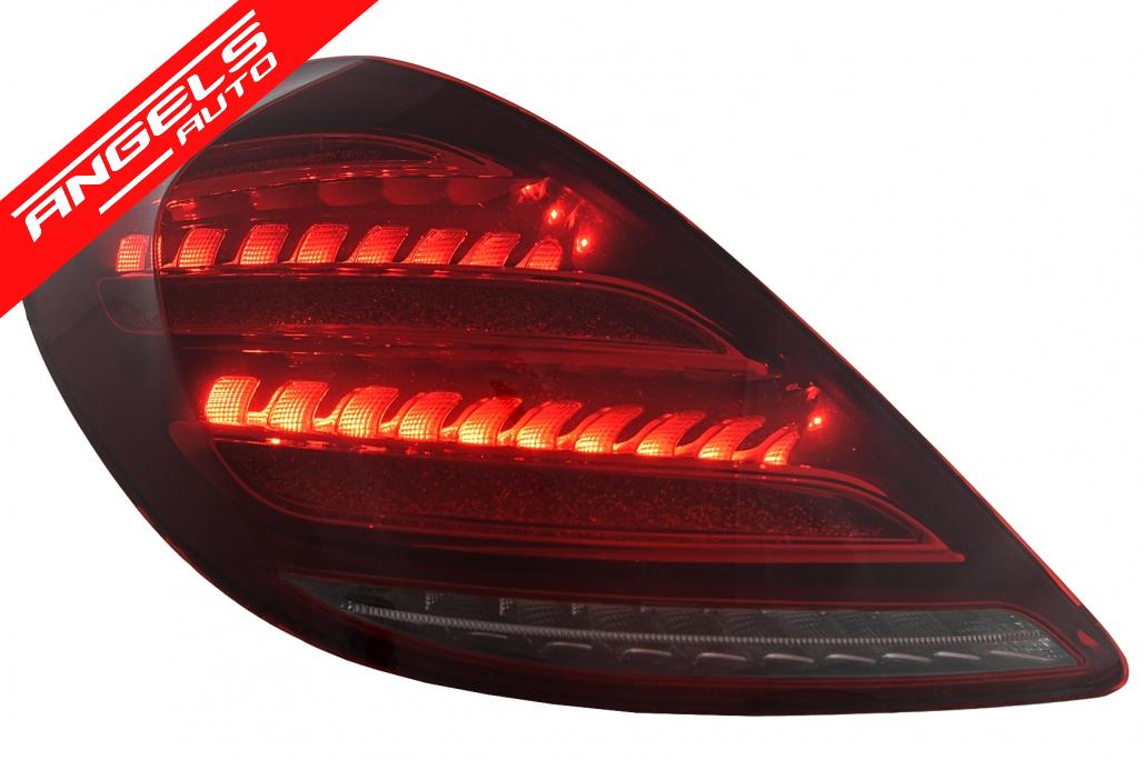 Stopuri Full LED compatibile cu Mercedes W222 (2013-2017) Semnalizare Dinamica Facelift Look - imagine 3