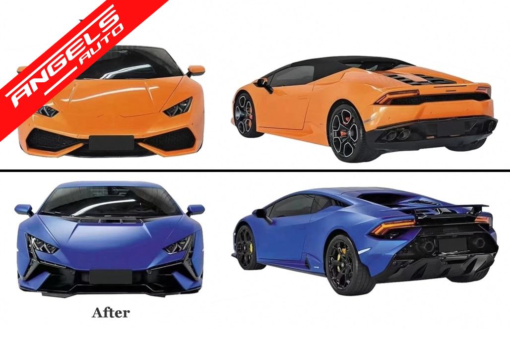 Pachet Exterior compatibil cu Lamborghini Huracan LP580 + LP610 EVO (2014-2023) Tecnica Look - imagine 8
