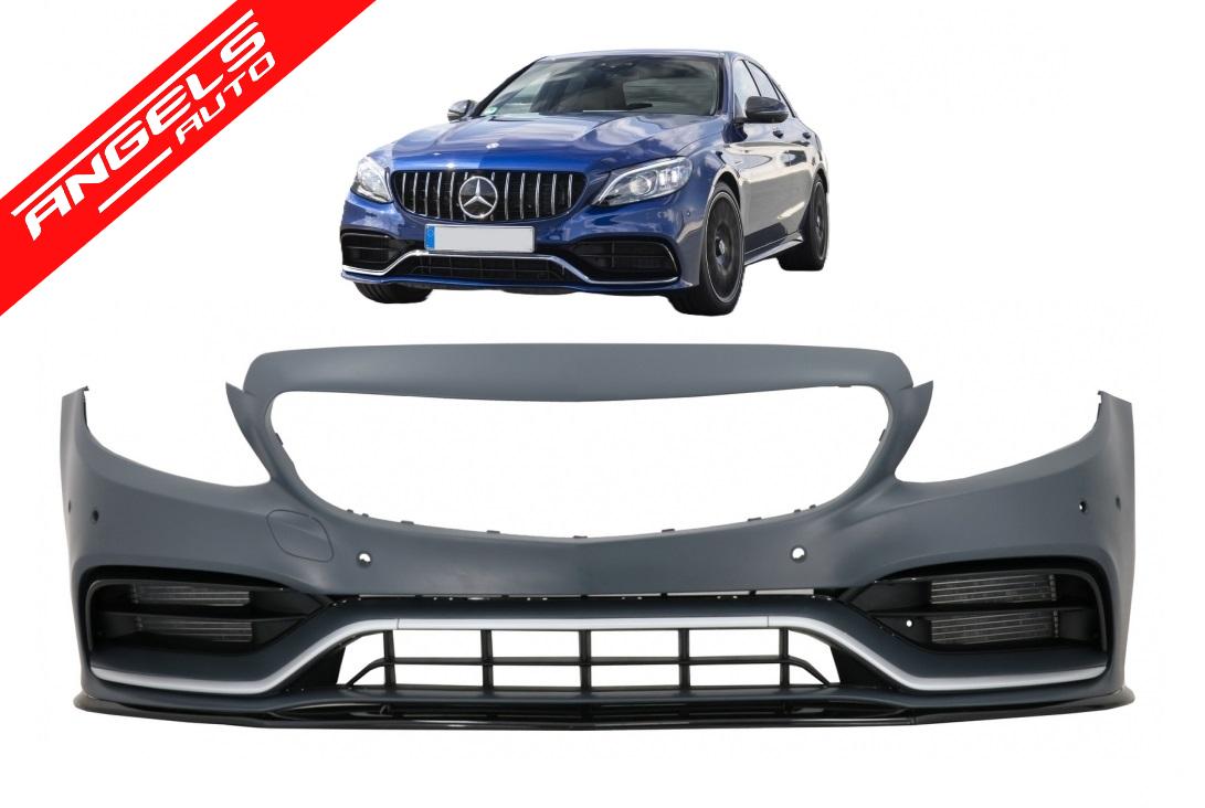 Bara Fata compatibila cu Mercedes C-Class W205 S205 A205 C205 (2014-2020) Facelift C63 Design - imagine 7