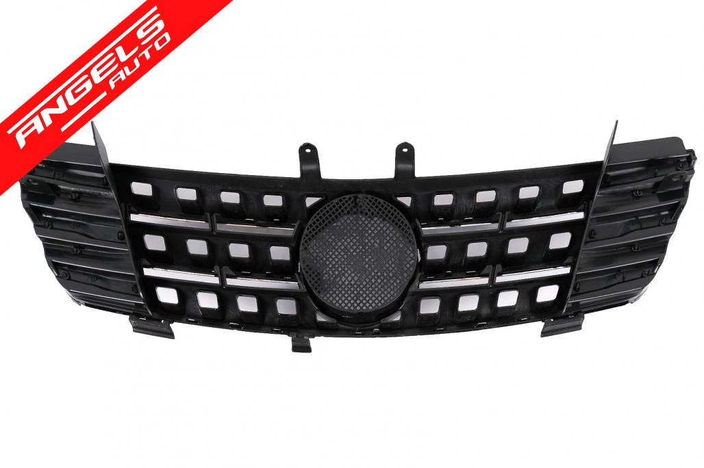 Grila Centrala compatibila cu Mercedes ML W164 (2005-2008) Negru Crom - imagine 6