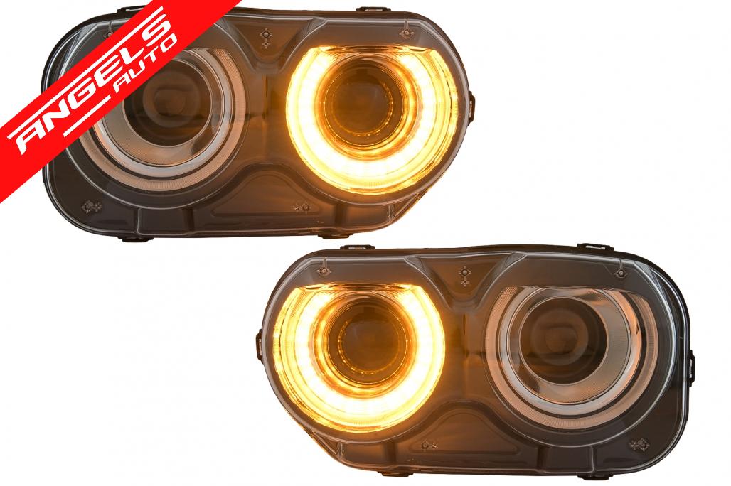 Faruri LED compatibile cu Dodge Challenger (2015-2024) Negru - imagine 5