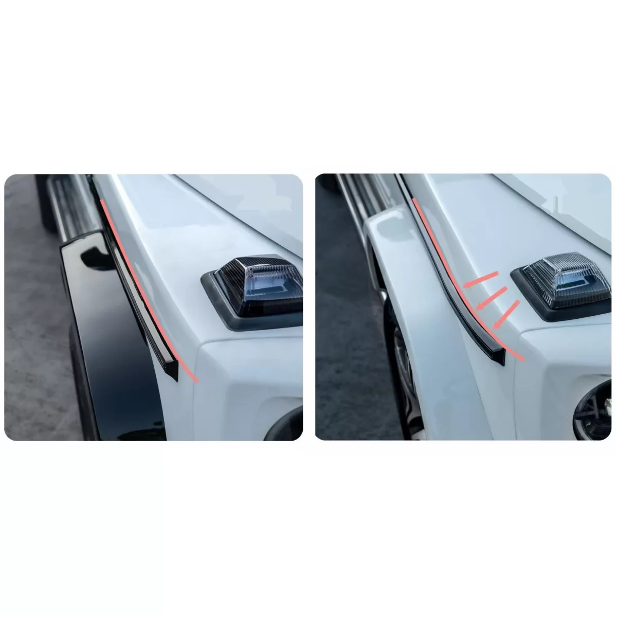 Pachet compatibil cu Mercedes W463 G-Class (2012-2017) Conversie 2024 G63 Look - imagine 12